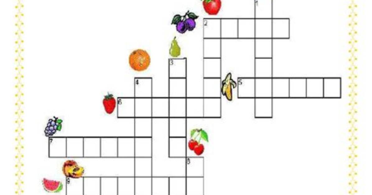 Fruits Ou Poissons Mots Croises?