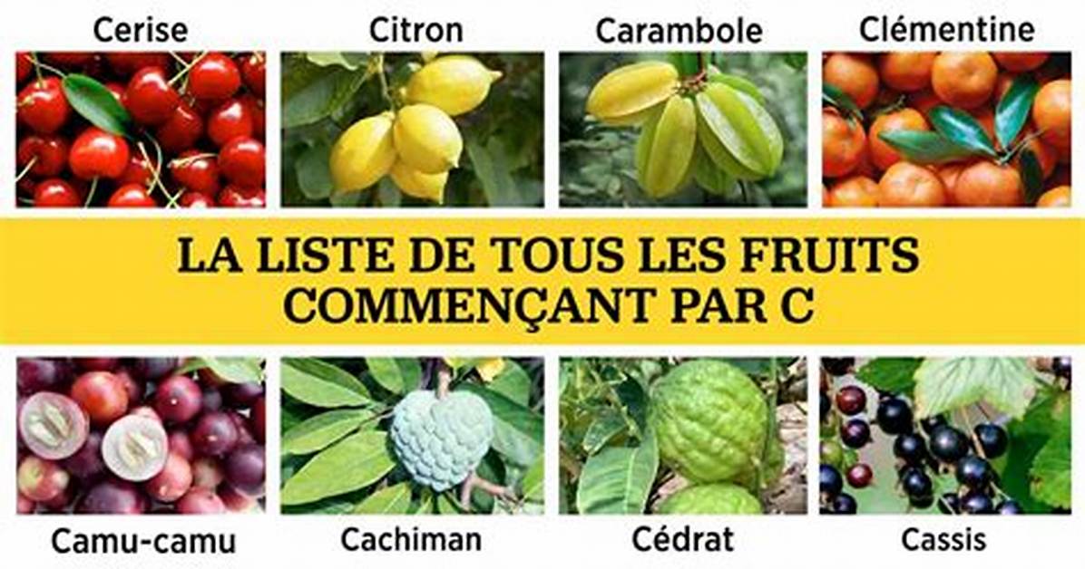 Fruits Qui Commence Par C?