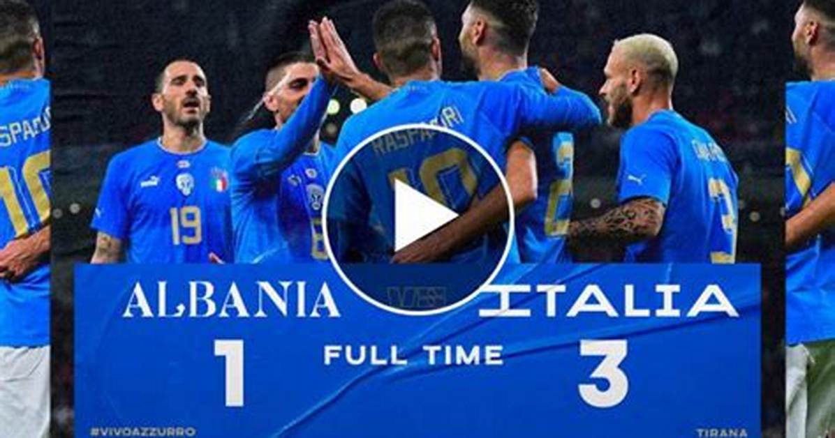 Ft: Albania 1-3 Italy, Vincenzo Grifo Nets Brace! (Video Highlights)