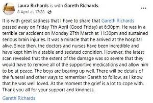 Gareth Richards’s Cause of Death, Obituary, Funeral