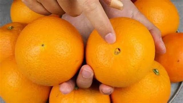 How Do You Pick Navel Oranges in the Grocery Store?