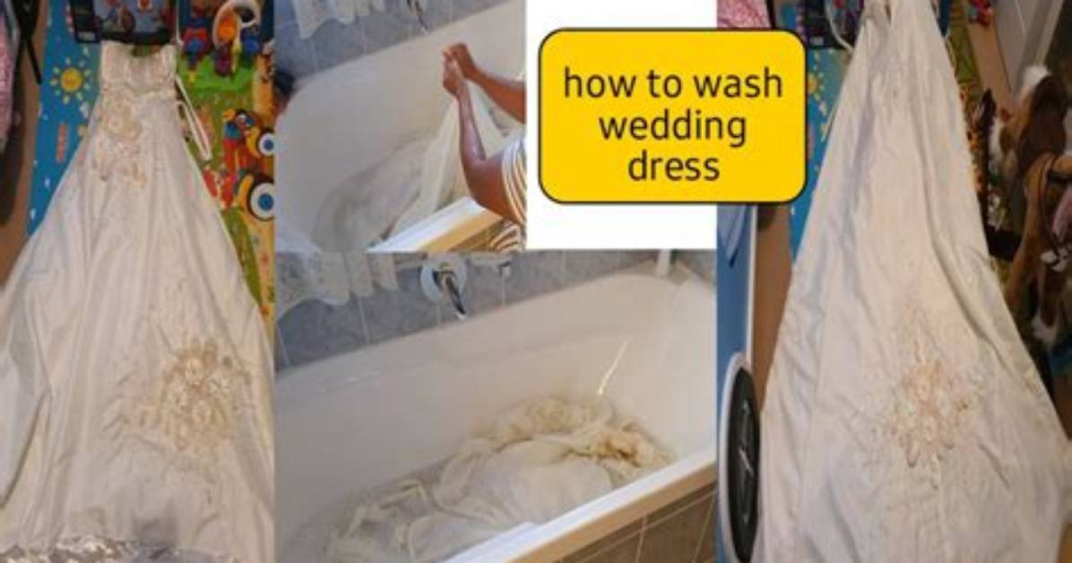 How Do You Wash a Wedding Dress at Home?