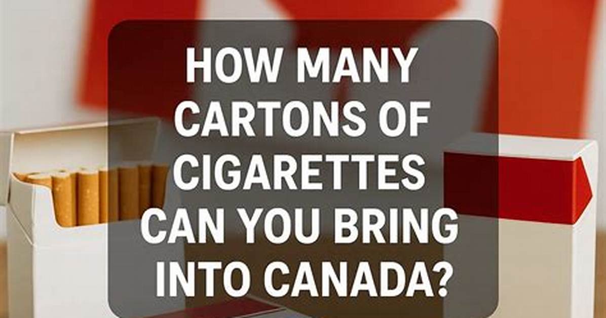 How Many Cartons of Cigarettes Can I Fly with to Usa?