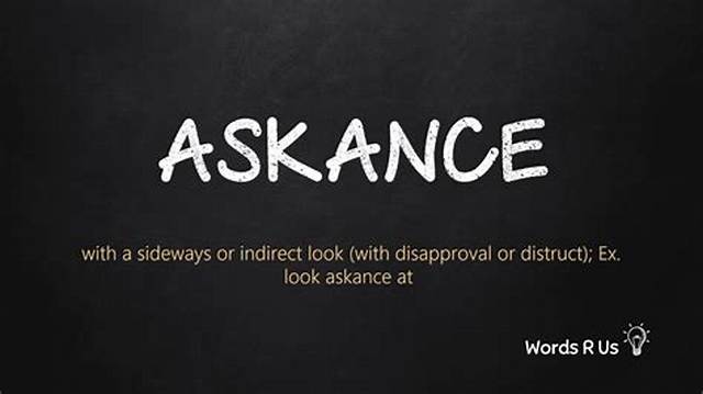How to Pronounce Askance