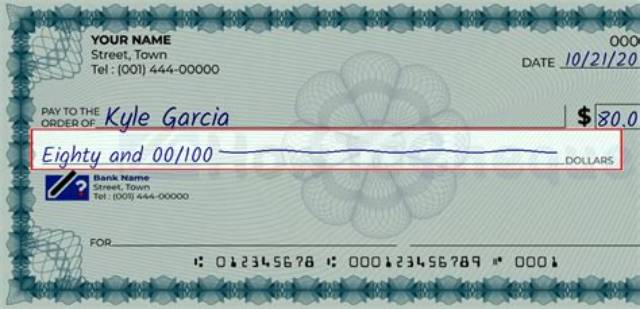How to Write 80 on a Check