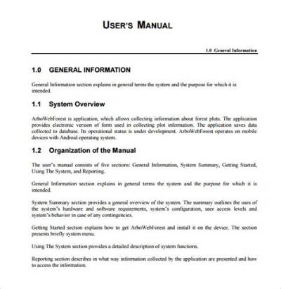 How to Write a User Manual