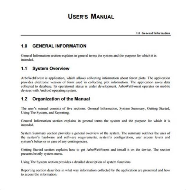 How to Write a User Manual