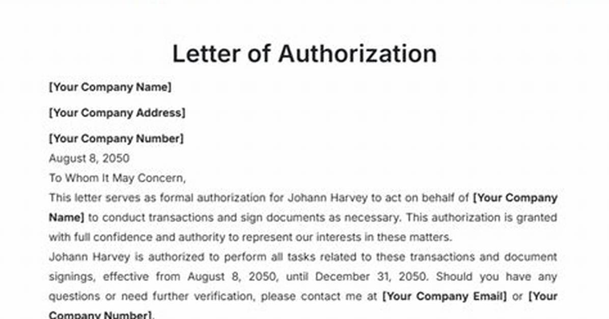 How to Write Authorization Letter