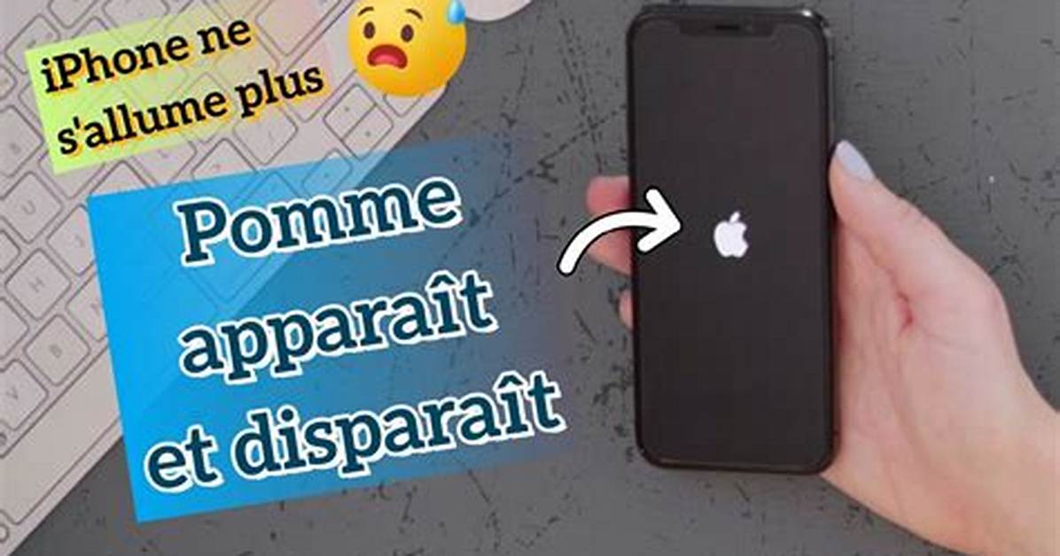 Iphone 7 Pomme Qui S’allume Et S’éteint?