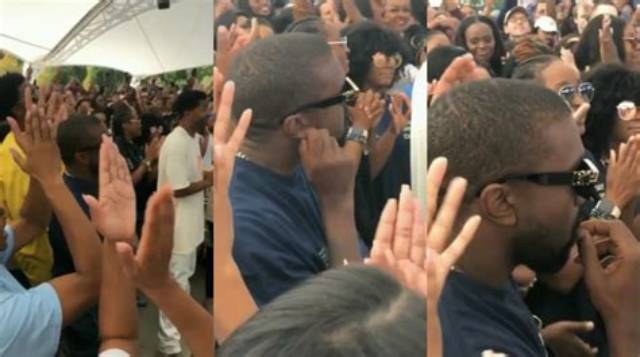 Kanye West "Eating Earwax" Video Goes Viral — & It's Not Pretty