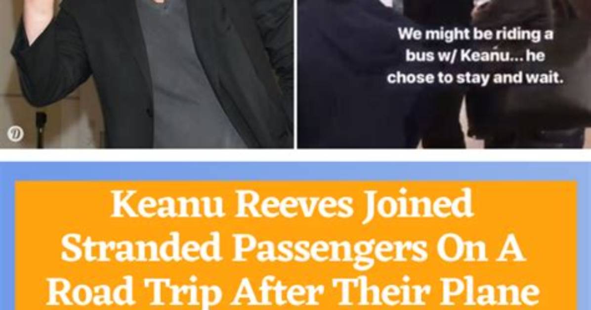 Keanu Reeves Took Road Trip with Stranded Passengers After Flight Was Forced to Make Emergency Landing