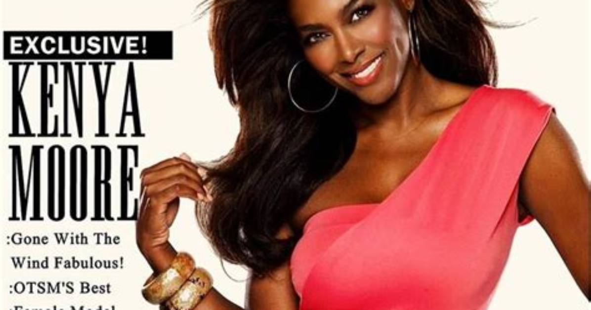 Kenya Moore Dazzles Rolling out Magazine with Her Topless Photos