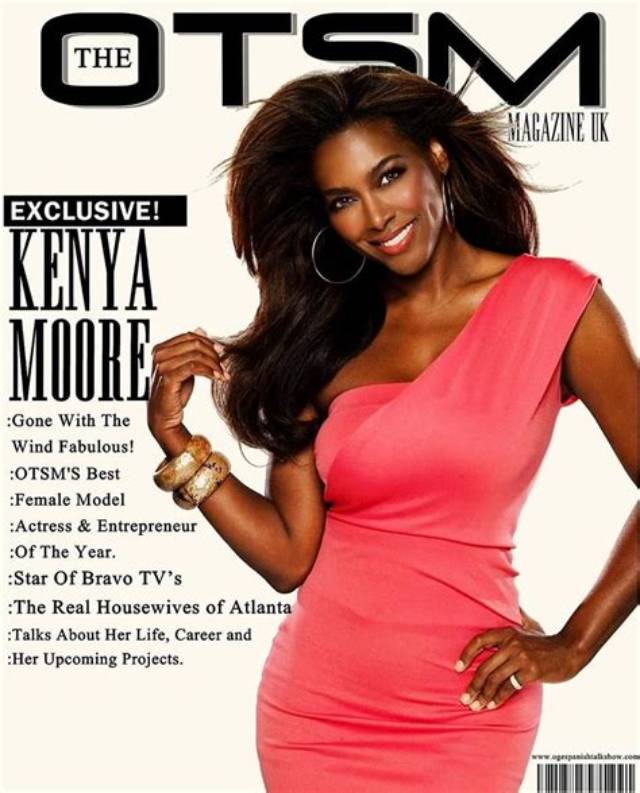 Kenya Moore Dazzles Rolling out Magazine with Her Topless Photos