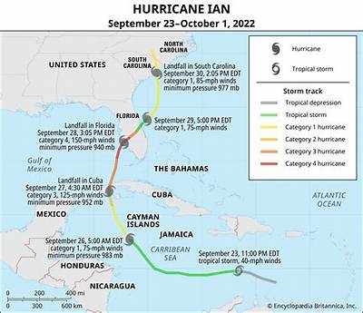 Map: Tracking the Path of Hurricane Ian