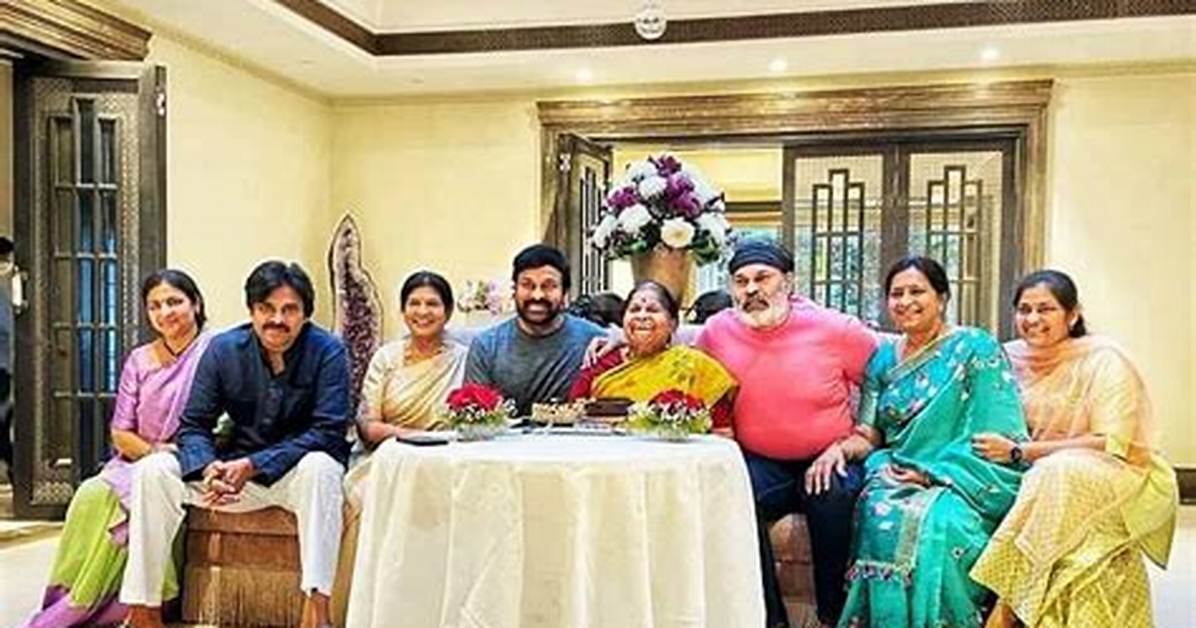 Megastar Chiru with Brothers & Sisters