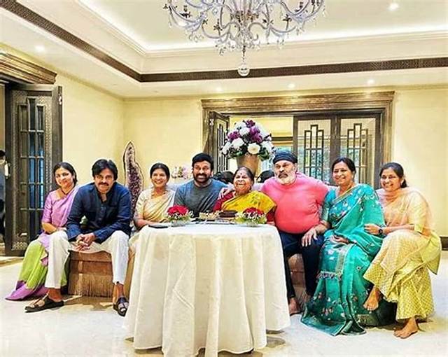 Megastar Chiru with Brothers & Sisters