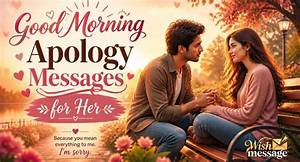 Morning Apology Message for Her: the Perfect Way to Start Anew