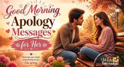Morning Apology Message for Her: the Perfect Way to Start Anew