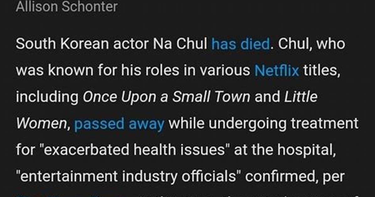 Na Chul Obituary: How Did He Die? Vincenzo Cast Cause of Death Explained