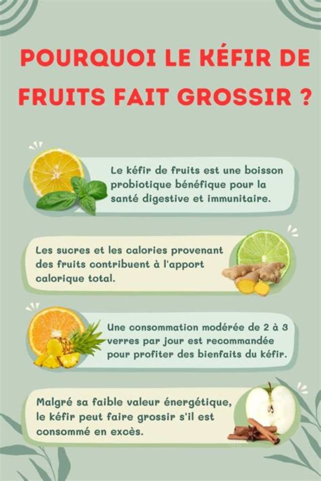 Pourquoi Le Kefir De Fruits Fait Grossir?