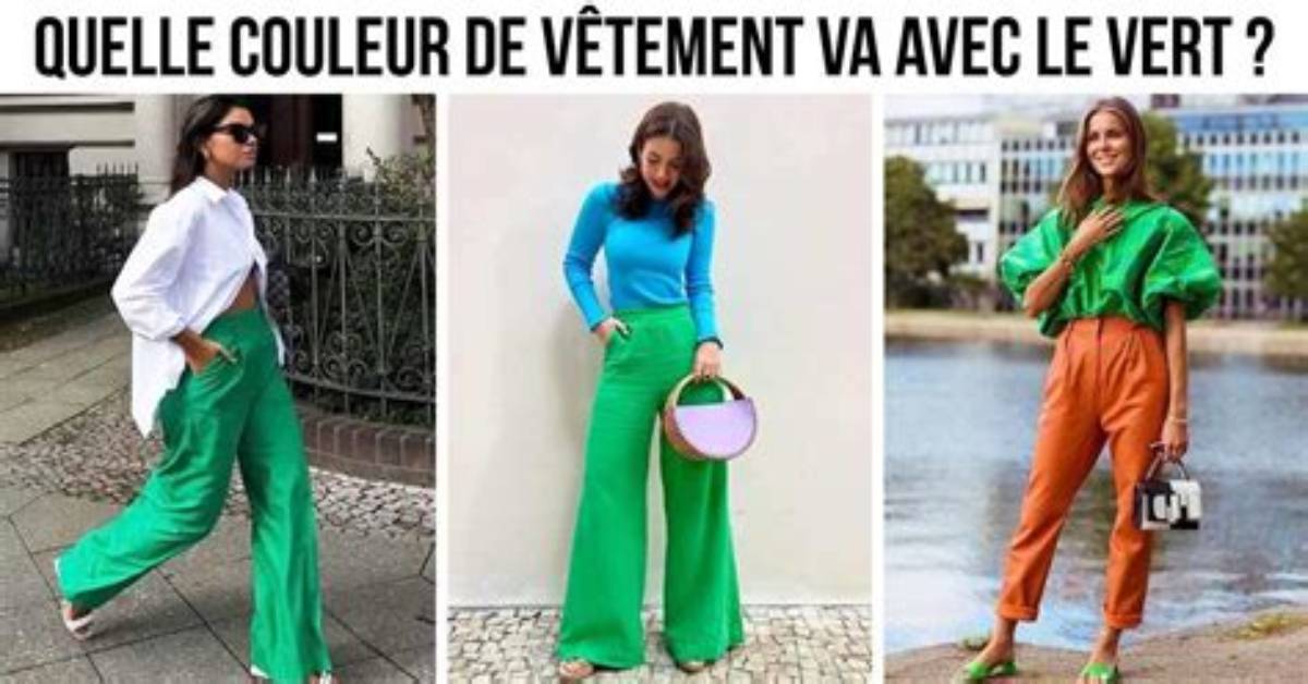 Quelle Couleur Va Avec Le Vert Pomme?
