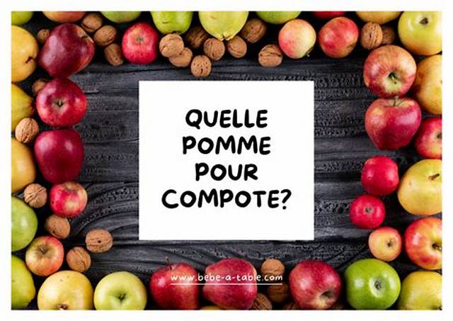Quelle Pomme Compote Bebe?