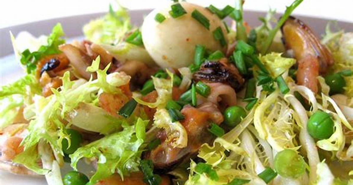 Quelle Salade Avec Des Fruits De Mer?