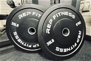 Rep Black Bumper Plates| Garage Gym Reviews