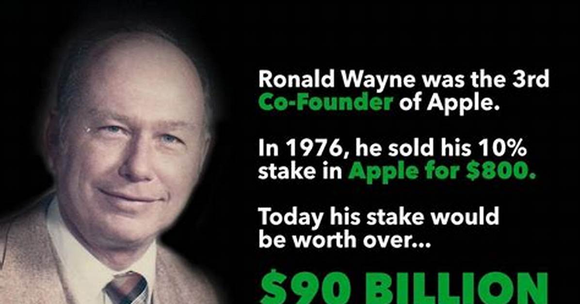 Ronald Wayne Net Worth: How Rich Is He? Co-Founders of Apple