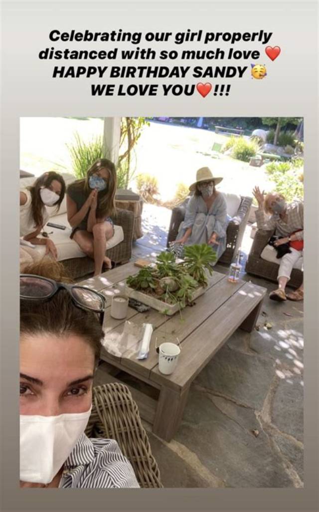 Sandra Bullock Celebrates Her 56Th Birthday with Bff Jennifer Aniston