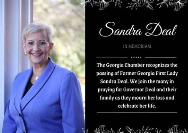 Sandra Deal, Former Georgia First Lady, and Governor Nathan Deal’s Wife, Dies at 80