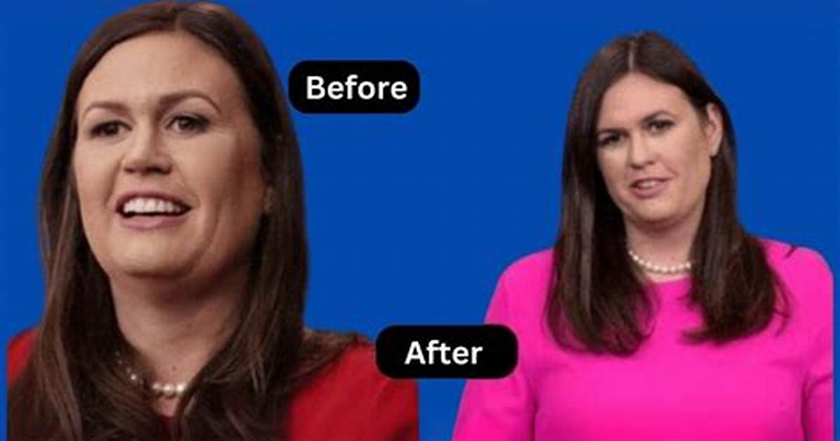 Sarah Huckabee Sanders' Transformation over the Year's