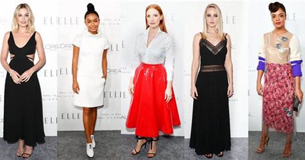 See Jennifer Lawrence, Jessica Chastain, Tessa Thompson and More at Elle's Women in Hollywood Awards