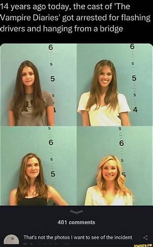 'The Vampires Diaries' Stars Were Once Arrested Together for 'Flashing'