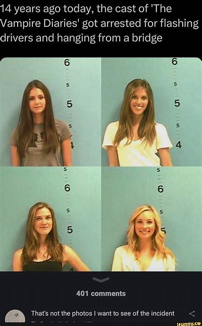 'The Vampires Diaries' Stars Were Once Arrested Together for 'Flashing'