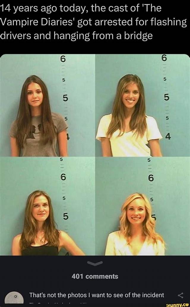 'The Vampires Diaries' Stars Were Once Arrested Together for 'Flashing'