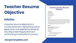 Top Teacher Resume Objective Examples (You Should Apply)
