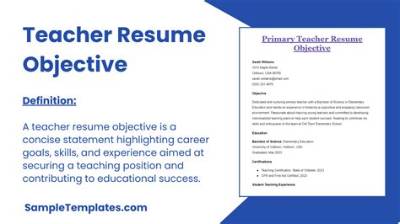 Top Teacher Resume Objective Examples (You Should Apply)