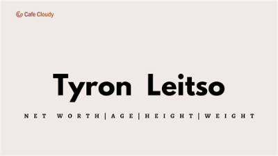 Tyron Leitso Height, Weight, Net Worth, Age, Birthday, Wikipedia, Who, Nationality, Biography