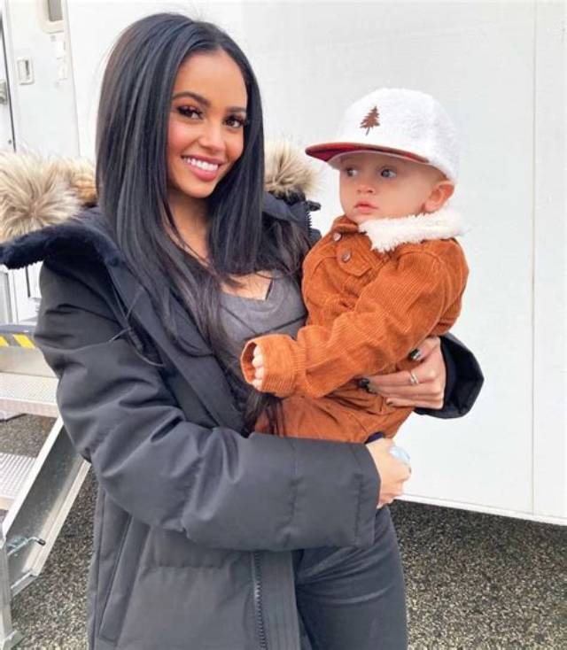 Vanessa Morgan Transforms into Candy-Loving Oompa Loompa with Son River for Halloween