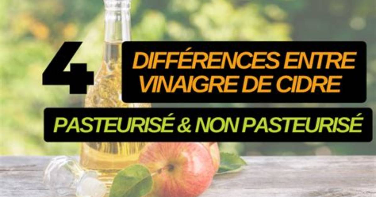 Vinaigre De Pomme Ou De Cidre Difference?