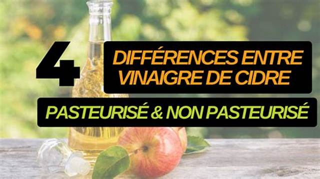 Vinaigre De Pomme Ou De Cidre Difference?