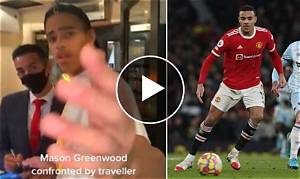 Watch: Angry Mason Greenwood Clashes with Fan in Manchester (Video)