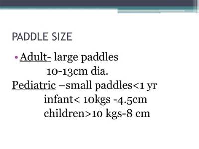 What Age Are Pediatric Paddles for?