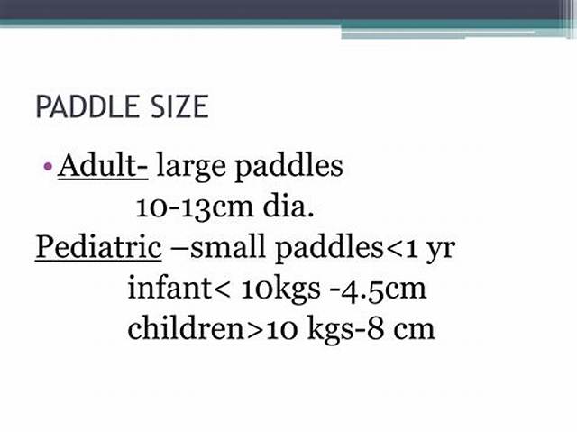 What Age Are Pediatric Paddles for?