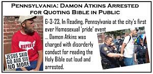 What Did Damon Atkins Do? Pennsylvania Man Arrested as Viral Video Shows Him Quoting Bible at a Pride Event