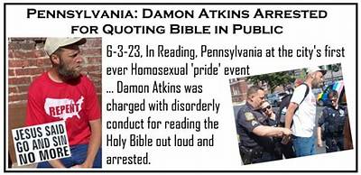What Did Damon Atkins Do? Pennsylvania Man Arrested as Viral Video Shows Him Quoting Bible at a Pride Event