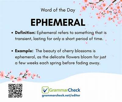 What Does Ephemeral Mean