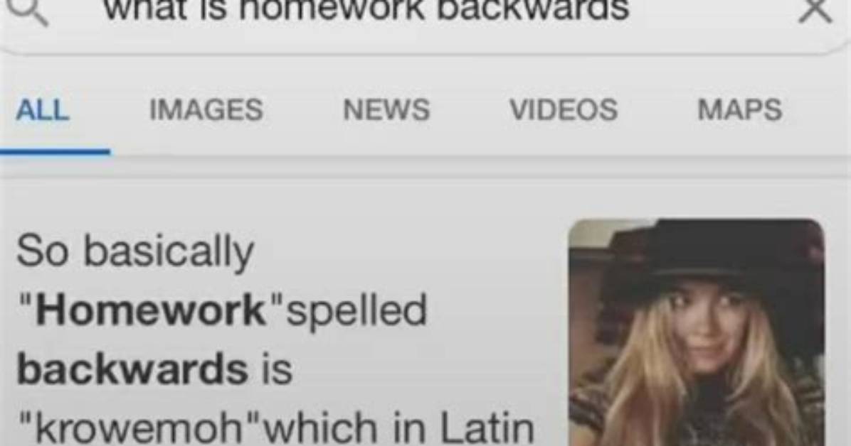 What Does “Homework Spelled Backwards” Mean? Krowemoh Meaning in Latin