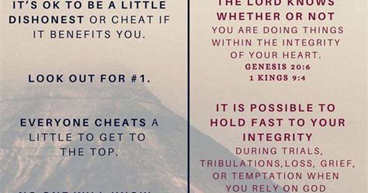 What Does the Bible Say About Integrity?